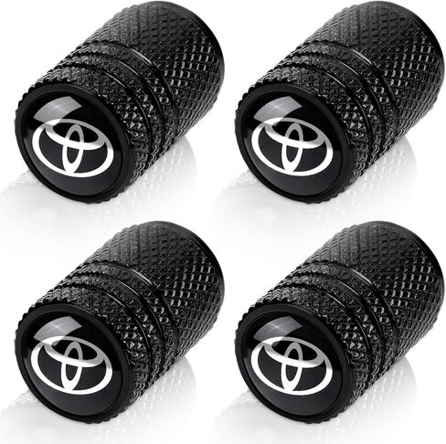 Tire Valve Stem Cap Cover Fit for Nissan Belt O-Ring Seal Corrosion Resistant Tire Valve Caps Car Accessories 4Pc Black in Kuwait