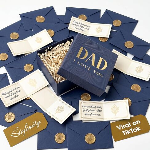 STOFINITY 60 Dad Jokes Cards Box - Funny Fathers Day Dad Gifts from Daughter Son Kids, Dads Birthday Gift Ideas, Funny Christmas Stocking Stuffer for Men, Adults in Kuwait