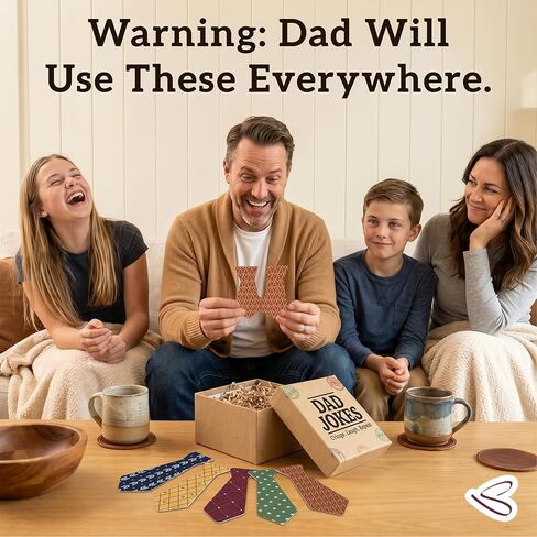 STOFINITY 60 Dad Jokes Cards Box - Funny Fathers Day Dad Gifts from Daughter Son Kids, Dads Birthday Gift Ideas, Funny Christmas Stocking Stuffer for Men, Adults in Kuwait