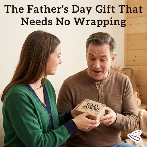 STOFINITY 60 Dad Jokes Cards Box - Funny Fathers Day Dad Gifts from Daughter Son Kids, Dads Birthday Gift Ideas, Funny Christmas Stocking Stuffer for Men, Adults in Kuwait