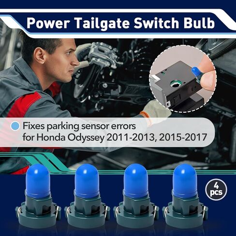 4pcs Power Tailgate Switch Bulb Compatible with Honda Odyssey 2011-2013, 2015-2017, Tailgate Light Switch for Honda Replace 35855-TK8-A01 Bulb in Kuwait