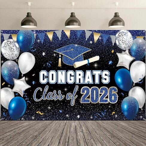 2024 Congrats Grad Backdrop for Class Graduation Photography Backdrop Photo Props Prom Booth Graduation Background Banner Graduation Party Decorations(Green) in Saudi Arabia