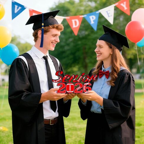 Football 2026 Senior Sign Graduation Table Centerpieces for High School and College Sports Player Team Party Decorations - 13.19"x 5.75"x 0.39" in Saudi Arabia