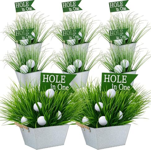 8 Set 162 Pcs Soccer Party Table Decorations Sport Themed Party Centerpieces 8 Metal Bucket 24 Mini Soccer 120 Artificial Grass 8 Flags and 2 Flower Mud for Sport Birthday Decor in Saudi Arabia