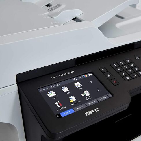 طابعة ليزر Brother Color MFC-L8900CDW لاسلكية الكل في واحد، بيضاء - طباعة نسخة ومسح فاكس - 33 صفحة في الدقيقة، 2400 × 600 نقطة في البوصة، شاشة لمس LED 5 بوصة، طباعة تلقائية على الوجهين، 70 ورقة ADF، NFC، إيثرنت in Kuwait