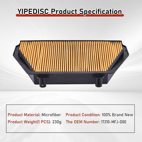 1620 Air Filter 17210-MFJ-D00 Fit for Honda CBR600RR CBR600 RR 2007-2026 CBR600RR CBR600 RR C-ABS 2009-2023 in Kuwait