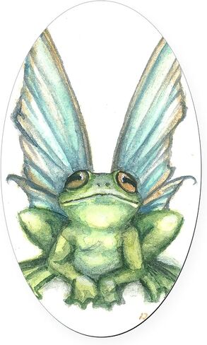 CafePress Fairy Frog Euro Oval Car Bumper Magnet in Kuwait