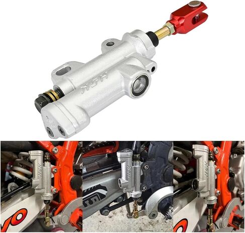 Motorcycle Rear Hydraulic Brake Master Cylinder Pump For Kayo T2 T4 T6 K2 K6 Bosuer BSE M4 M2 K5 Nc250 250cc ATV Dirt Bike(Silver) in Saudi Arabia