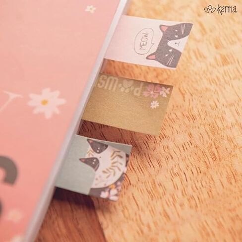 Karma, 100 Sticky Paper Tabs, Cute Page Markers, Sticky Index Tabs, Colorful Annotation Sticky Tabs, Matches in Kuwait
