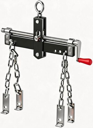 GAOMON Engine Hoist Cherry Picker, 4409 Lbs/2 Ton Folding Shop Crane Hoist Lift with 6 Casters, Heavy Duty Hydraulic Crane Motor Hoist for Workshops, Car Fixing, Warehouse, Garages, Red in Kuwait