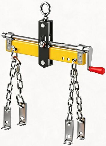 GAOMON Engine Hoist Cherry Picker, 4409 Lbs/2 Ton Folding Shop Crane Hoist Lift with 6 Casters, Heavy Duty Hydraulic Crane Motor Hoist for Workshops, Car Fixing, Warehouse, Garages, Red in Kuwait