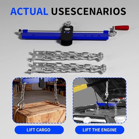 GAOMON Engine Hoist Cherry Picker, 4409 Lbs/2 Ton Folding Shop Crane Hoist Lift with 6 Casters, Heavy Duty Hydraulic Crane Motor Hoist for Workshops, Car Fixing, Warehouse, Garages, Red in Kuwait