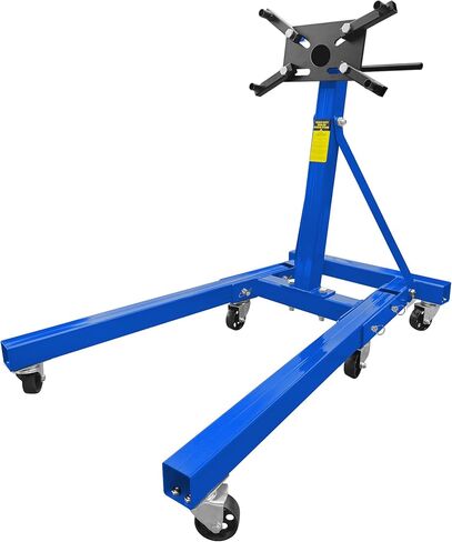 KEIKI Engine Stand 2000LBS Capacity, 360 Degree Rotating Engine Run Stand, Steel Motor Stand with 6 Casters, Foldable Engine Holder for Auto Repair & Maintenance (Blue) in Saudi Arabia