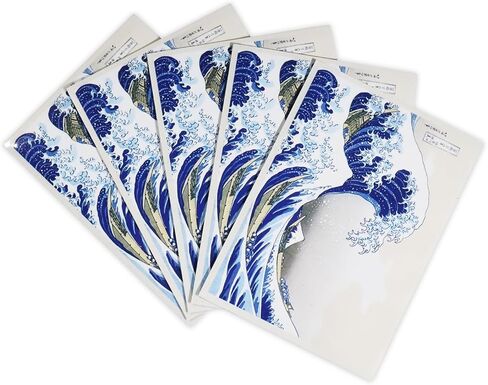 120PCS The Greate Wave Printing Art Card Sleeves for Small ygo Japanese Sized Card Standard Sized Cards (62x89mm Glossy) in Saudi Arabia