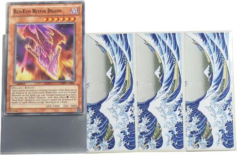 120PCS The Greate Wave Printing Art Card Sleeves for Small ygo Japanese Sized Card Standard Sized Cards (62x89mm Glossy) in Saudi Arabia