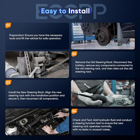 مجموعة رف التوجيه وترس السلطة الكاملة ECCPP مناسبة لـ 2008-2012 لسيارة Honda Accord 2.4L 3.5L 26-2746,262746,53601TA5A02 in Kuwait