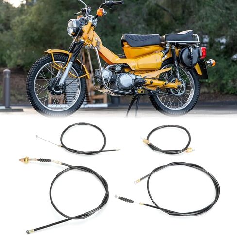 Motorcycle Brake Throttle Speedometer Cable Set Fit for 1966 1967 1968 Honda Trail 90 CT90 K0 Models Replace for 45450-053-000 in Kuwait