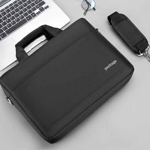 SUNGOOYUE Laptop Bag, Large Capacity Oxford Cloth Briefcase with Multilayer Storage and Shoulder Strap, for Work Office Travel and Meeting (14in) in Kuwait