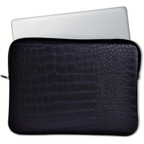 13 Inch PU Leather Laptop Sleeve for Women, Crocodile Pattern Computer Case with Soft Velvet Lining, Protective Laptop Sleeve for MacBook Air/Pro in Kuwait
