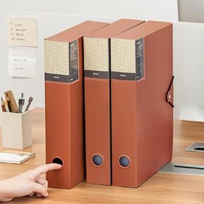 A4 Storage File Boxes Plastic Archives Cases with Lid, File Folder Organizer Document Filing Box for office,home,school (1, 58mm width) in Saudi Arabia