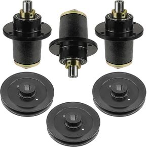 Caltric 72in Deck Spindle and Pulley Compatible with Bad Boy Pup 2007 AOS 72in 2007-2008/037-6015-00 037-6015-50 033-7203-00 Qty 3 in Kuwait