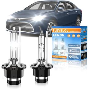 Fit for Toyota 2008-2016 Avalon 2011-2017 Sienna 2009-2016 Venza D4S HID Xenon Headlight Bulbs, Upgraded High Low Beam Brighter 35W Bi-Xenon Light Bulb Replace, 6000K Cool White, Pack of 2 in Saudi Arabia
