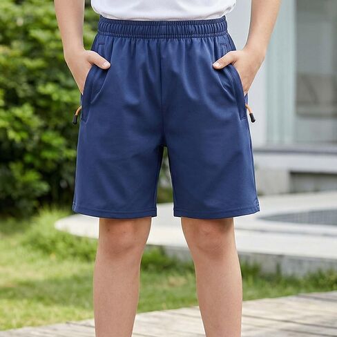 Boys Athletic Shorts Moisture Wicking Comfort Boys Shorts for Active Play Gym Sports School Casual Daily Wear for Boys in Saudi Arabia