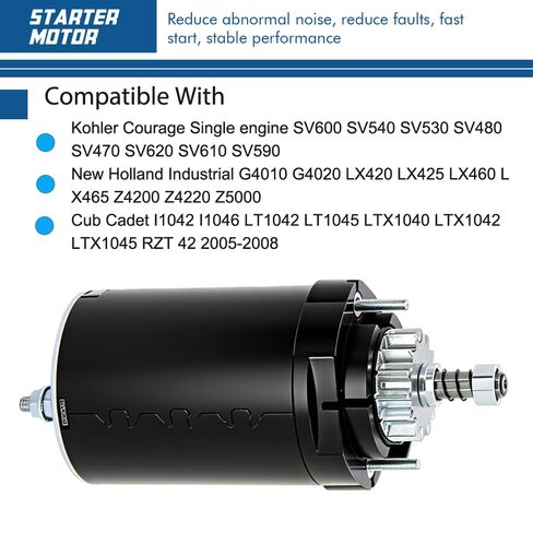 استبدال Kohler Starter لـ 18HP-21HP SV470-SV620 الشجاعة محرك واحد OE 20-098-08 20-098-01 20-098-11 20-098-06S 20-098-10S لجزازة Toro TimeCutter LX420 LX425 LX460 New Holland جزازة صناعية in Kuwait