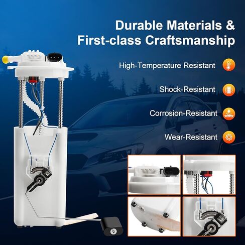 استبدال مجموعة مضخة الوقود الكهربائية لسيارة Chevy Blazer GMC Jimmy Oldsmobile Bravada 1998 1999 2000 2001 2002 2003 2004 2005(4.3L V6)، يستبدل E3992M 19177220 in Kuwait