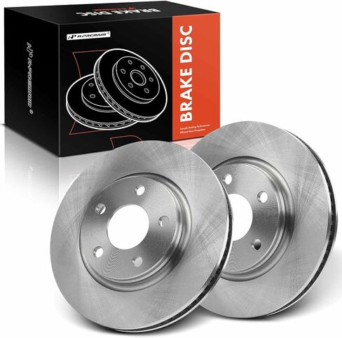 A-Premium 11.7 inch (297mm) Front Vented Disc Brake Rotors Compatible with Select Buick, Chevrolet, Pontiac and Saturn Model - LaCrosse, Allure, Terraza, Uplander, Montana, Grand Prix, Relay, 2-PC in Kuwait