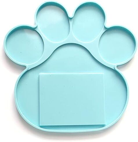 Memorial Pet Tombstone Mold Dog Bone Paw Shape Epoxy Resin Casting Silicone Molds Photo Frame Candle Holder DIY Making in Saudi Arabia