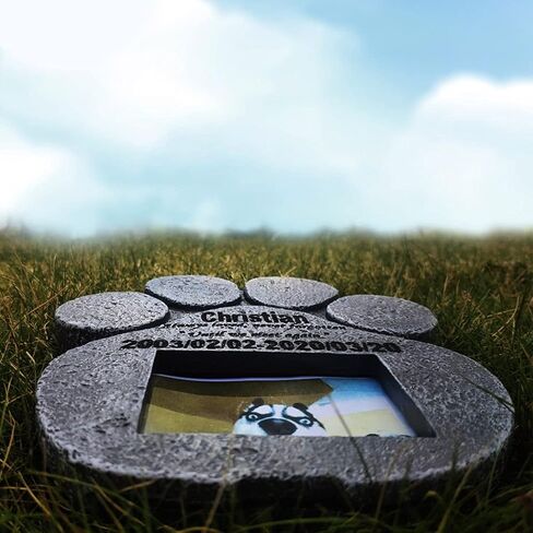 Memorial Pet Tombstone Mold Dog Bone Paw Shape Epoxy Resin Casting Silicone Molds Photo Frame Candle Holder DIY Making in Saudi Arabia