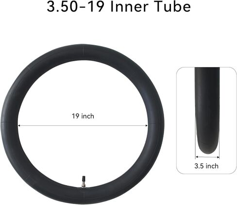 2-Pack 3.25/3.50-19 Inner Tube 3.25-19 3.50-19 100/90-19 Tube Replacement with Straight Valve Stem- TR4 in Saudi Arabia