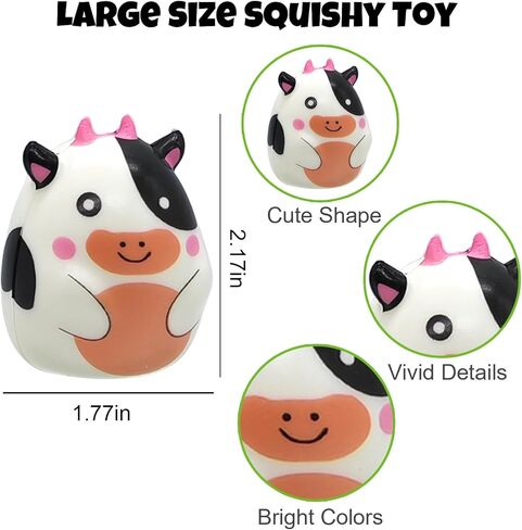 Goodie Bags Stuffers for Kids - 24PCS Animal Squishy Toys Party Favors, Slow Rising Fidget Toy Stress Relief, Pinata Stuffers, Classroom Treasure Chest Prizes Birthday Gifts for Boys Girls in Saudi Arabia