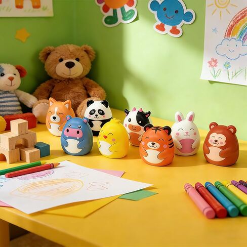 Goodie Bags Stuffers for Kids - 24PCS Animal Squishy Toys Party Favors, Slow Rising Fidget Toy Stress Relief, Pinata Stuffers, Classroom Treasure Chest Prizes Birthday Gifts for Boys Girls in Saudi Arabia
