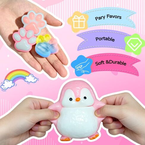 14Pcs Taba Squishies Toys, Cute Taba Fufu Squishy Toy Stress Relief Toys Sensory for Kids Adults, Squeeze Toys for Anxiety, Party Favors, Birthday Gifts, Classroom Prizes in Kuwait