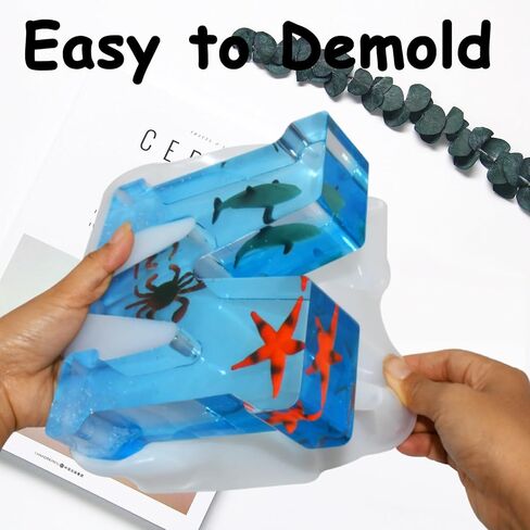 4 Inch Large Letter Molds for Resin, 26 Packs Alphabet Silicone Letter Mold A to Z Thick Epoxy Casting Letter Mould for Resin Candle Craft Making in Saudi Arabia