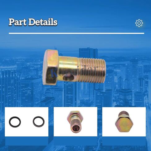 3963991 4944257 Turbo Coolant Line Banjo Screw & Seals Compatible with Dodge Cummins 6.7L 2007.5-2020 Compatible with Ram 2500 3500 4500 5500 Connector Screw Bolt Kit in Saudi Arabia