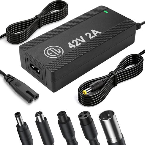 36V Lithium Battery Charger, ETL Certified 42V 2A Charger for Electric Scooter Hoverboard Ebike, Compatible with Gotrax,Jetson,Ninebot,Volpam,Segway, Sisigad,Hover 1 (for 36V Lithium Batteries only) in Saudi Arabia