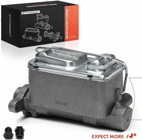 A-Premium Brake Master Cylinder with Reservoir and Cap Compatible with Chevrolet and GMC Vehicles - C30 1975-1983, G30 1975-1978, K30 1977-1983, P30, C2500, C35, C3500, G35, K35, K3500, P35, P3500 in Kuwait