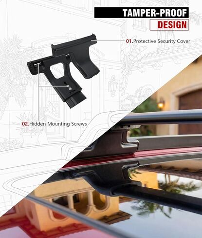 Lockable Roof Rack System for Mazda CX5 2017-2025, 265 lbs Cross Bars & Side Rails, No Drilling, Aluminum Alloy, Low Profile Black in Kuwait