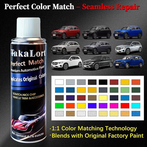 NH578 Taffeta White Automotive Spray Paint for Honda, Color Exact Match Touch Up Spray Paint for Cars Scratch Repair, Includes Masking Film, Tape & Sandpaper, 8 fl oz in Kuwait