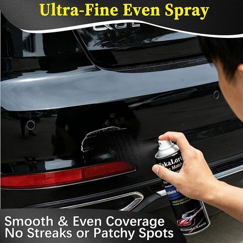 NH578 Taffeta White Automotive Spray Paint for Honda, Color Exact Match Touch Up Spray Paint for Cars Scratch Repair, Includes Masking Film, Tape & Sandpaper, 8 fl oz in Kuwait