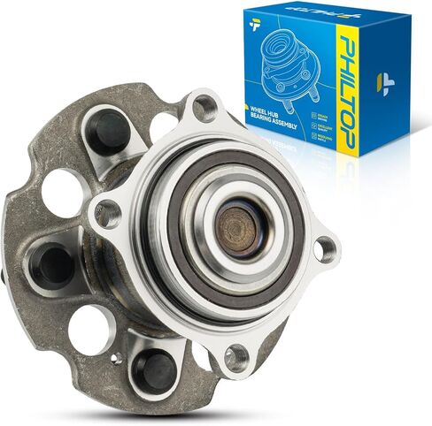 PHILTOP 512320 Rear Wheel Bearing Fit for Honda Odyssey 2005-2010, 5 Lugs Wheel Hub Assembly W/ABS in Saudi Arabia