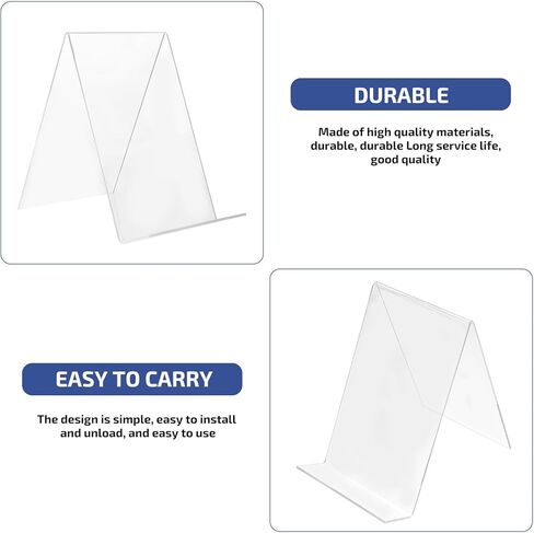 Acrylic Desktop Book Rack Thickened A5 Slanted Book Display Stand for Tabletop Organization in Kuwait