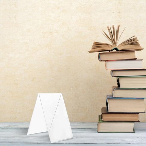 Acrylic Desktop Book Rack Thickened A5 Slanted Book Display Stand for Tabletop Organization in Kuwait