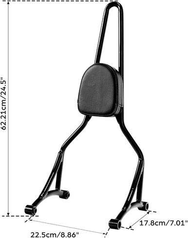 Detachable Tall Sissy Bar Passenger Backrest Fit For Harley Softail Street Bob FXBB 2018-2025 2023 2022 2021 in Saudi Arabia