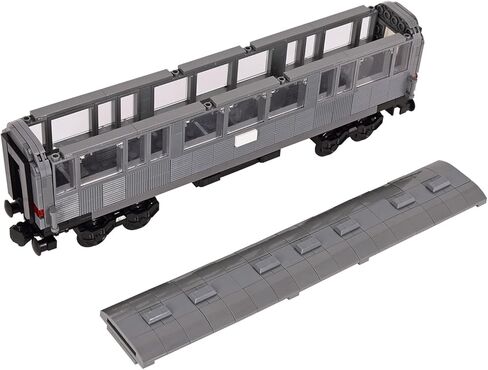 Train Building Block Carriage Kit, Creative Train Model Set, Single Rail Car for Train Building Block Sets, Compatible with All Major Brands, Classic Baseplate Brick Expansion for MOC Train Fans in Saudi Arabia