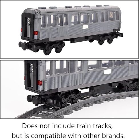 Train Building Block Carriage Kit, Creative Train Model Set, Single Rail Car for Train Building Block Sets, Compatible with All Major Brands, Classic Baseplate Brick Expansion for MOC Train Fans in Saudi Arabia