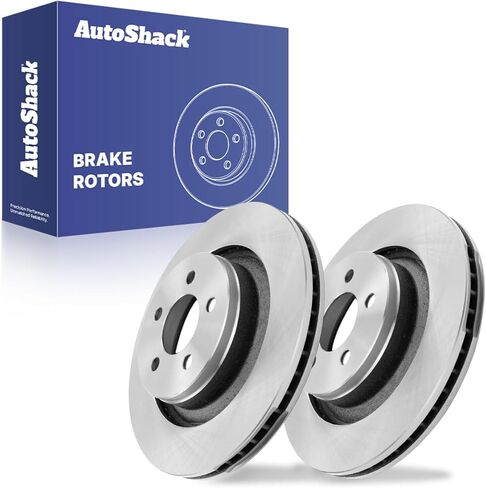 دوارات فرامل أمامية من AutoShack لسيارة جيب ودودج، ليبرتي 2008-2012 نيترو 2008-2011، 4WD RWD V6 3.7L 4.0L - 13.07 بوصة (332.1 مم)، 5 عروات in Kuwait